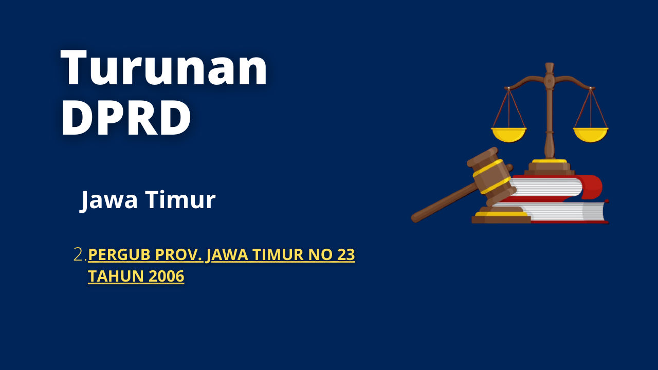 2. PERGUB PROV. JAWA TIMUR NO 23 TAHUN 2006 | Jawa Timur | Rey & Co