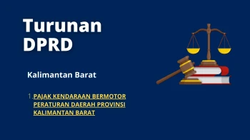 Kalimantan Barat 1 PAJAK KENDARAAN BERMOTOR PERATURAN DAERAH PROVINSI KALIMANTAN BARAT