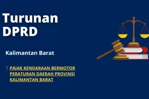 1 PAJAK KENDARAAN BERMOTOR PERATURAN DAERAH PROVINSI KALIMANTAN BARAT