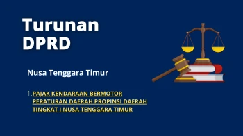 Nusa Tenggara Timur 1 MOTOR VEHICLES TAX REGIONAL REGULATION OF THE PROVINCE LEVEL OF EAST NUSA TENGGARA REGION