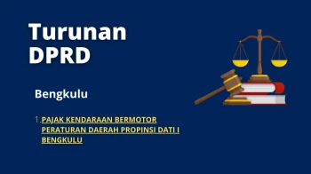 Bengkulu 1 PAJAK KENDARAAN BERMOTOR PERATURAN DAERAH PROPINSI DATI I BENGKULU