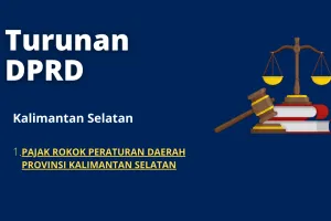 1 CIGARETTE TAX REGIONAL REGULATION OF SOUTH KALIMANTAN PROVINCE