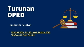 Sulawesi Selatan 1 PERDA PROV SULSEL NO 8 TAHUN 2013 TENTANG PAJAK ROKOK