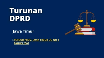 Jawa Timur 1 PERGUB PROV EAST JAVA Law NO1 YEAR 2007