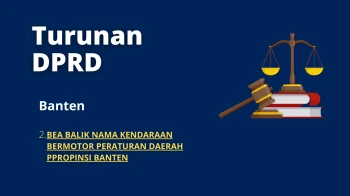 2. BEHAVIOR OF MOTOR VEHICLE NAME REGIONAL REGULATION OF BANTEN PPROPINSI