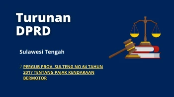 Sulawesi Tengah 2 PERGUB PROV SULTENG NO 64 YEAR 2017 CONCERNING MOTOR VEHICLES TAX