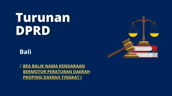 2. BEA BALIK NAMA KENDARAAN BERMOTOR PERATURAN DAERAH PROPINSI DAERAH TINGKAT I