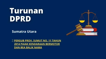 2. PERGUB PROV. SUMUT NO. 11 TAHUN 2014 PAJAK KENDARAAN BERMOTOR DAN BEA BALIK NAMA