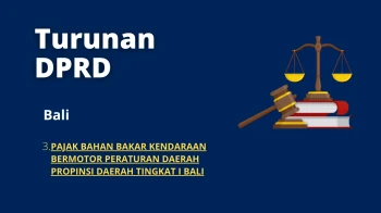 3. PAJAK BAHAN BAKAR KENDARAAN BERMOTOR PERATURAN DAERAH PROPINSI DAERAH TINGKAT I BALI