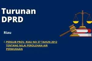 4 PERGUB PROV RIAU NO 37 OF 2012 CONCERNING SURFACE WATER RECOVERY VALUE