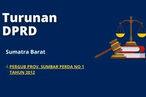 4 PERGUB PROV SUMBAR PERDA NO 1 TAHUN 2012