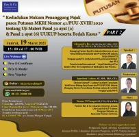 Webinar Rey & Co Jakarta Attorneys at Law 19 Maret 2021